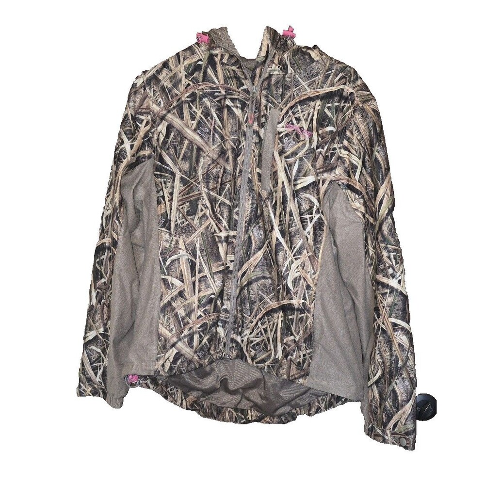 Rustic Ridge Mossy Oak Camo Hooded Jacket Pink Accessories Womans Large